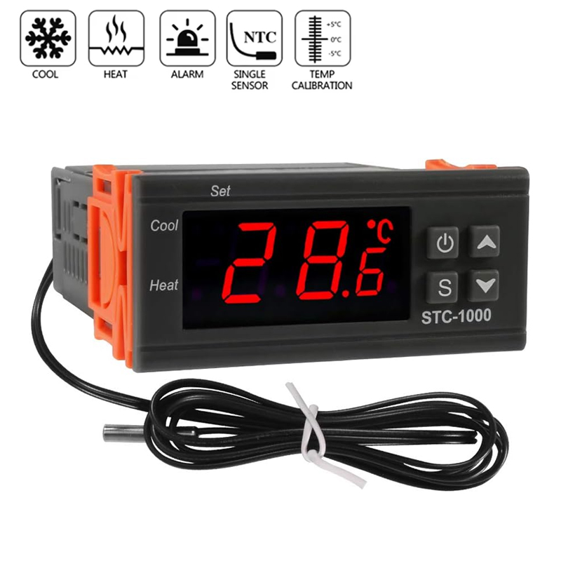 Lab Incubator - Termostato Digitale LED Smart STC-1000, Regolatore