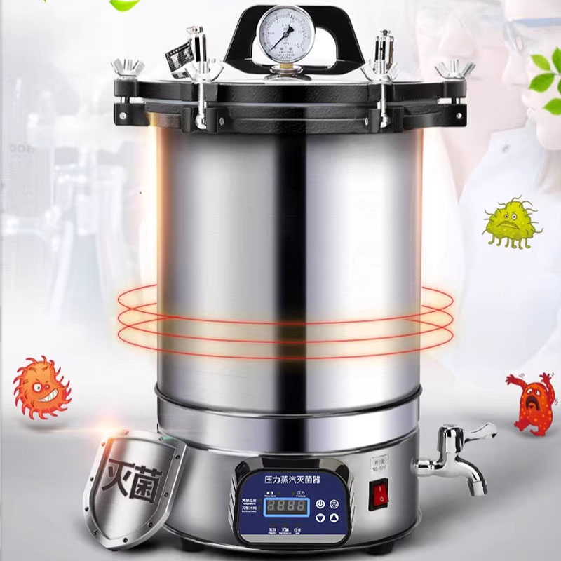 Medical Labs - Sterilizzatore Portatile ad Alta Pressione 18/24L,