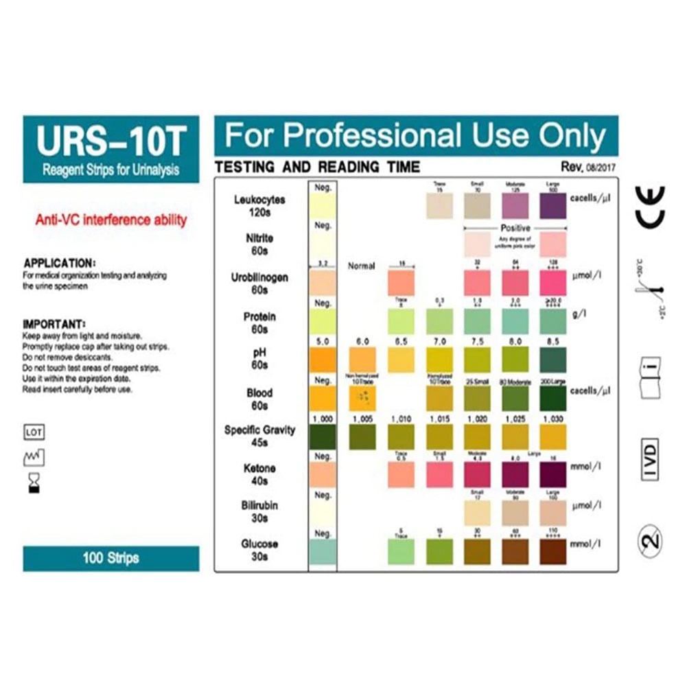 Urine Analyzer Strip - Strisce Reattive per Test di Zucchero